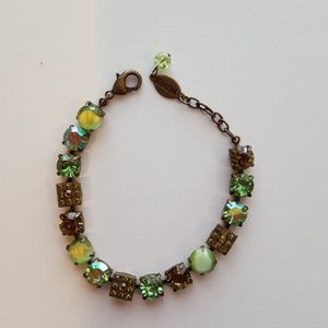 Belladonna Green Crystal Bracelet